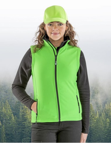 RES-R232F-Womens Printable Softshell Bodywarmer with Recycled Fleece Inner